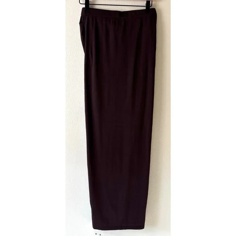 NWOT House of CB Lilas Espresso Knit Midi Skirt Size Medium